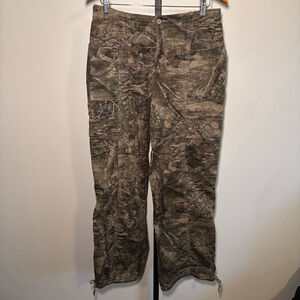 Women's‎ UNIONBAY Camo Straight Leg Cargo Pants Juniors 11 Brown Green